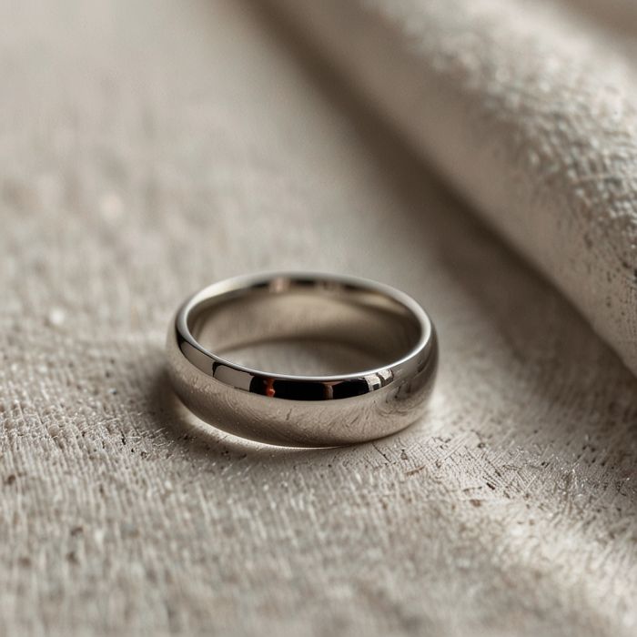 Обручальное кольцо платина