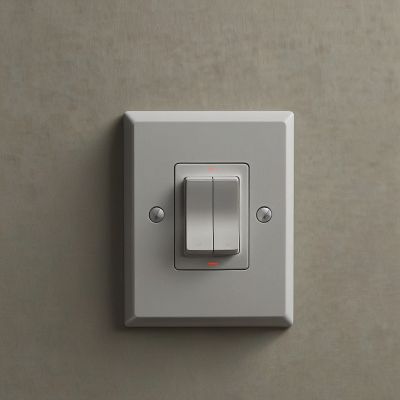 Выключатель встраиваемый двухклавишный (демо)